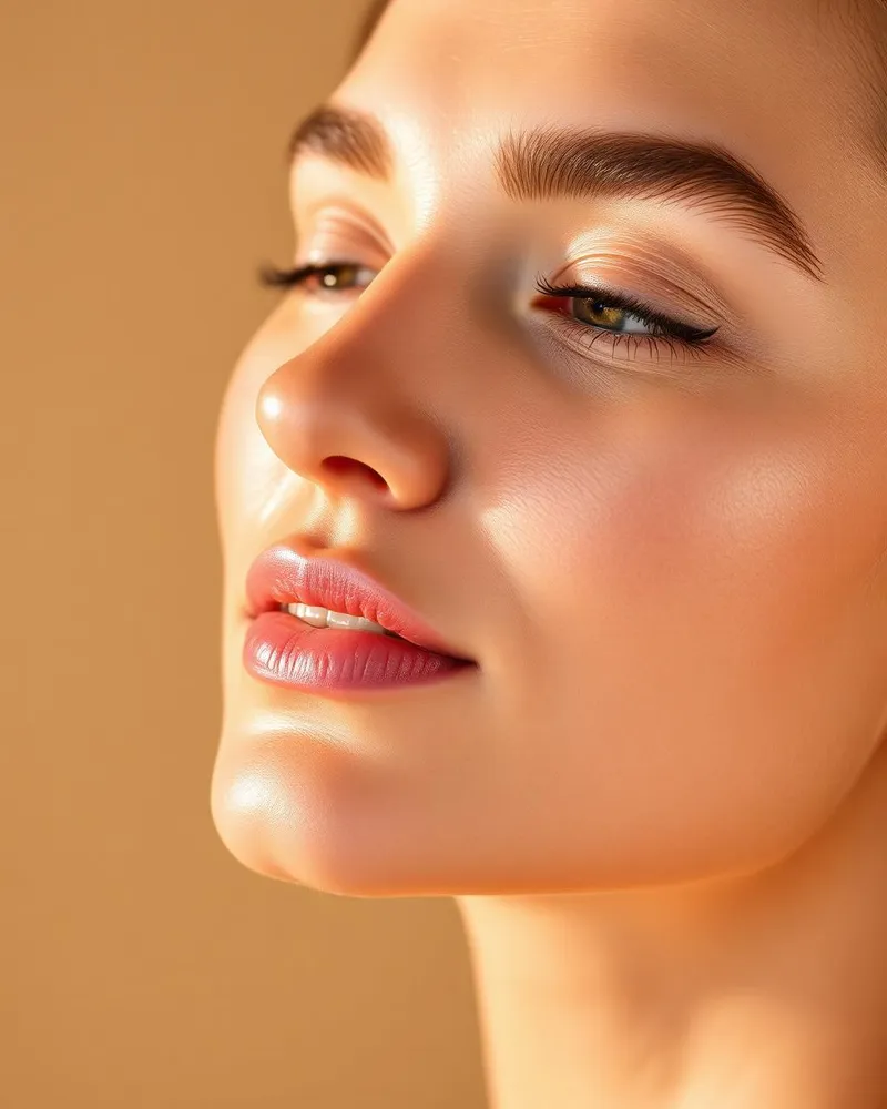 Resultado natural de harmonização facial em paciente da clínica em Tatuapé, São Paulo